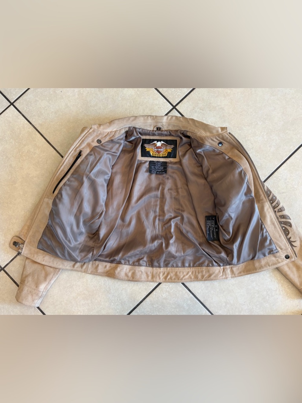 vintage harley davidson suede “santa cruz” jacket - Picture 3 of 11